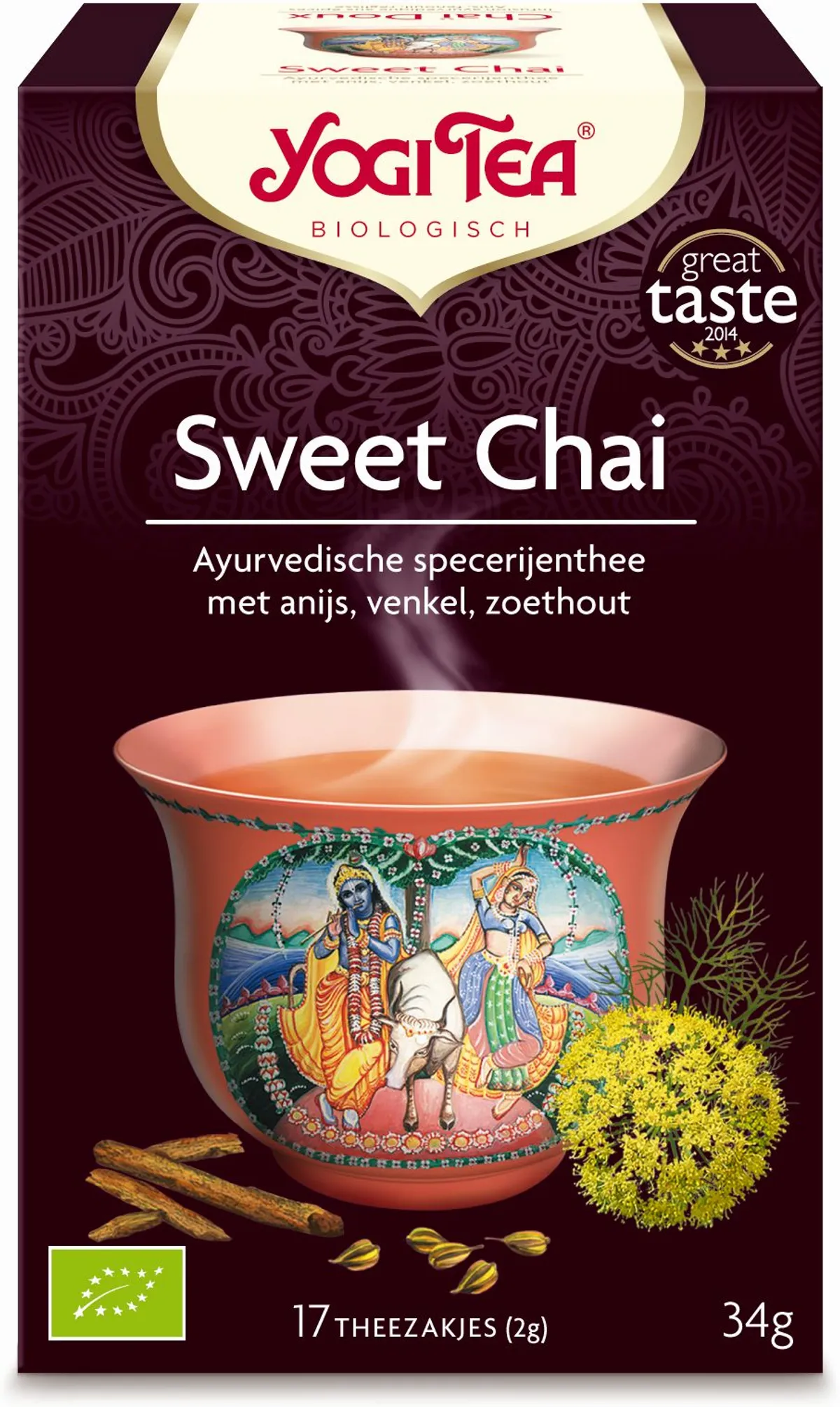 Yogi Tea Kruidenthee Sweet Chai Bio 17 Theezakjes
