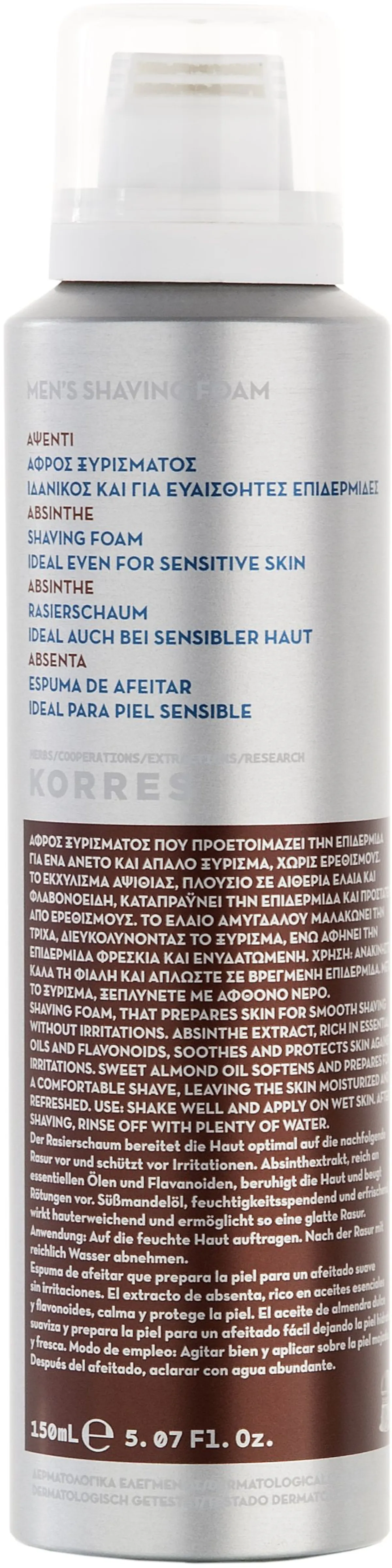 Korres KME Mousse à Raser Absinthe 125ml