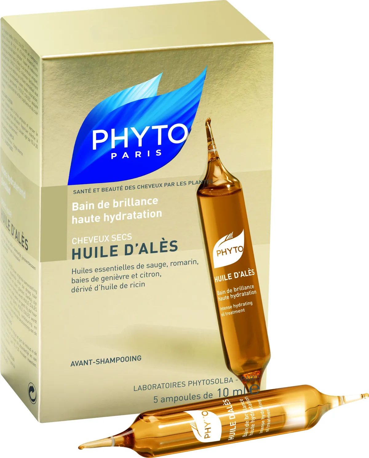 Huile D' Ales Cheveux Secs 5 Ampoules x10ml