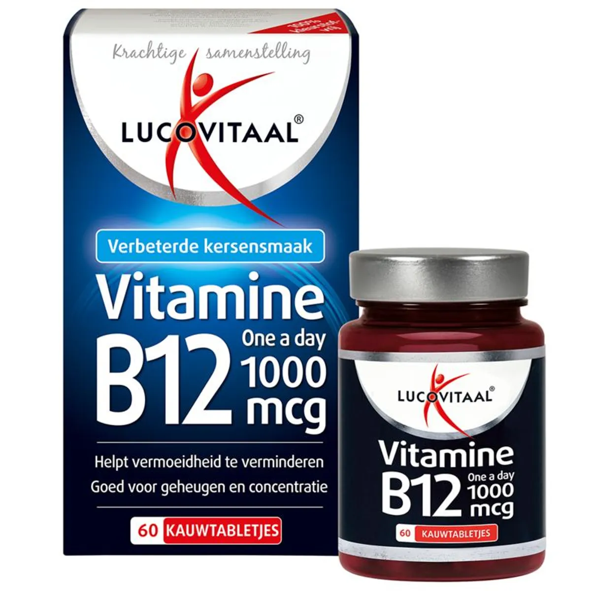 Lucovitaal Vitamine B12 One A Day 1000 mcg 60 Kauwtabletten