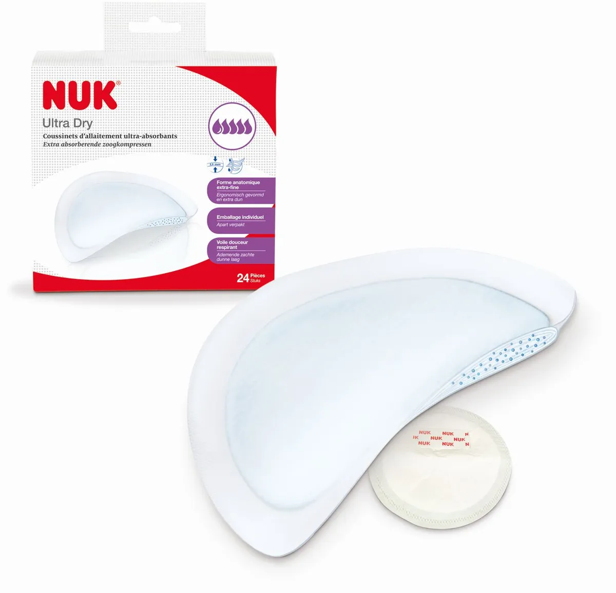 Nuk Coussinets Allaitement Ultra Dry 24