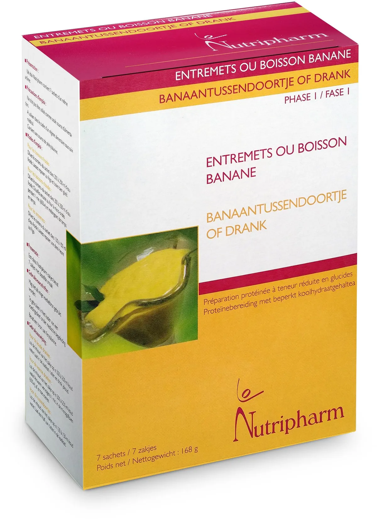 Nutripharm Entremets Banane 7 Sachets