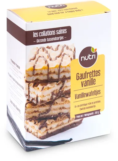 Nutripharm Wafeltjes Vanille 5 Zakjes x 2 Wafeltjes