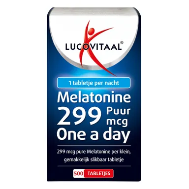 Lucovitaal Melatonine Puur 299 mcg 500 tabletten