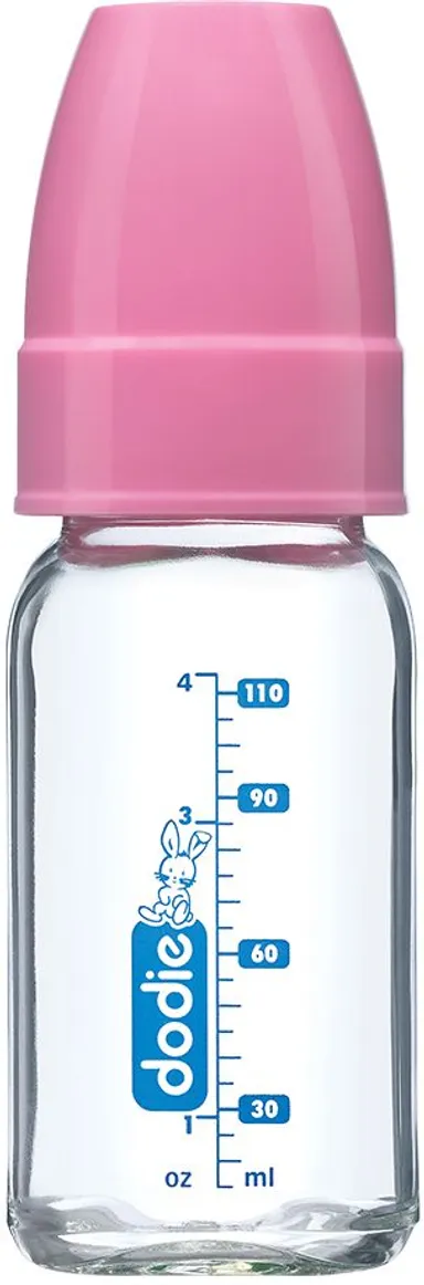 Dodie Biberon Verre Col Etroit (Rose) 120ml