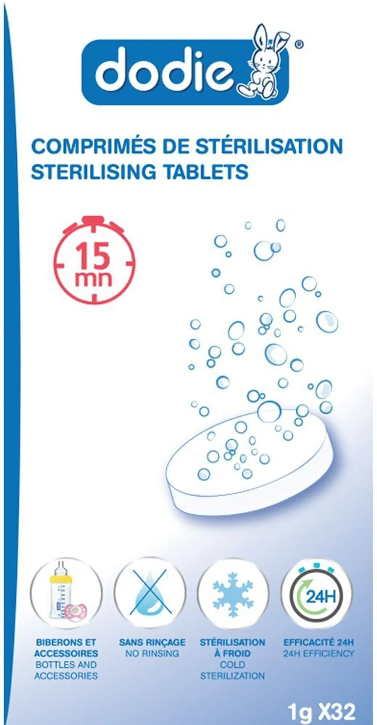 Dodie 32 Comprimés Sterilisation