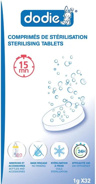 Dodie 32 Comprimés Sterilisation