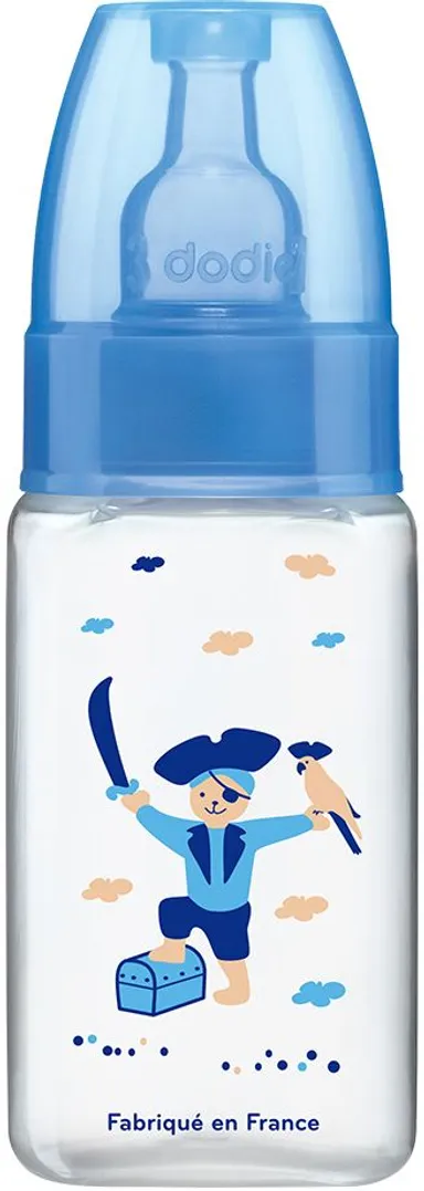 Dodie Mon Biberon Tétine Débit 1 (Bleu Pirate) 150ml