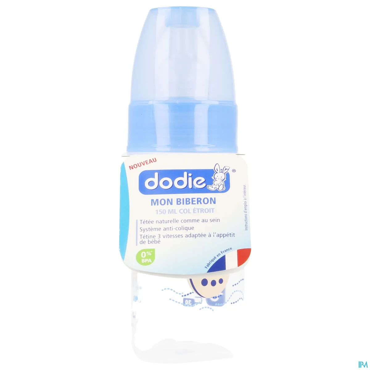 Dodie Mijn Zuigfles Speen Debiet 1 (Blauw Piraat) 150ml