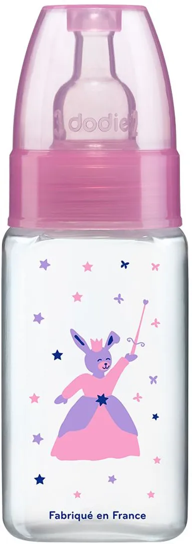 Dodie Mon Biberon Tétine Débit 1 (Rose Princesse) 150ml