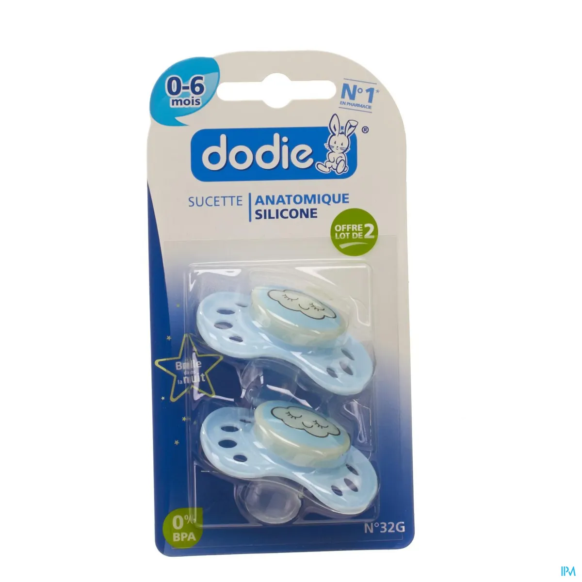 Dodie Sucette Nuit Garcon 1age Sil. Duo 2