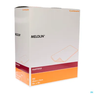 Melolin 100 Compresses Stériles 10x20cm