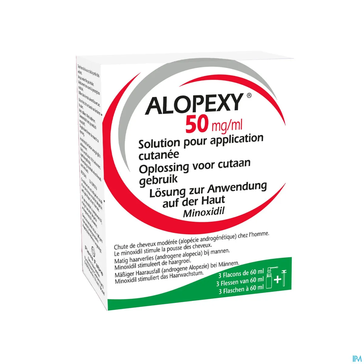 Alopexy 50mg/ml Solution Application Cutanée 3x60ml