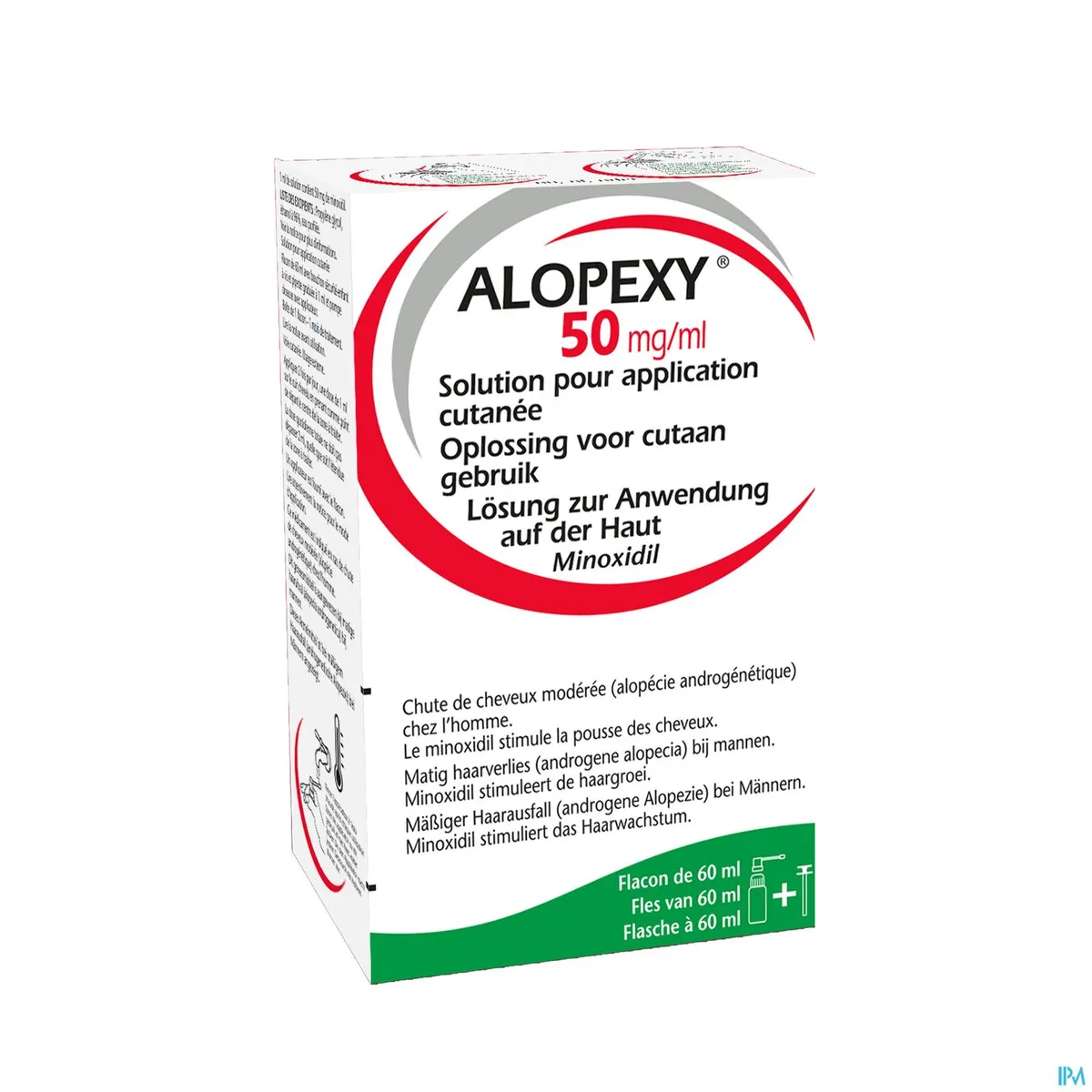 Alopexy 50mg/ml Solution huidapplicatie oplossing 60ml
