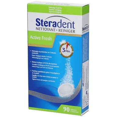 Steradent Active Fresh 90 Comprimés