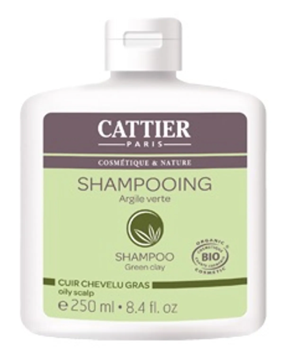 Cattier Shampoo Groene Klei Vet Haar 250ml