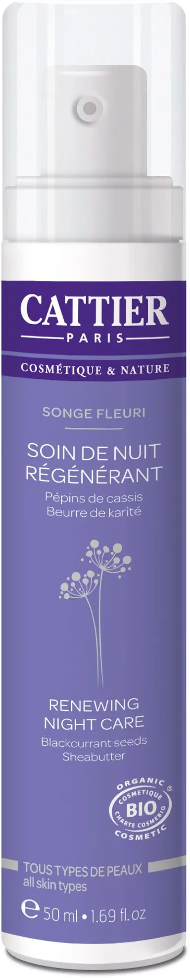 Cattier Songe Fleuri Regenererende Nachtcrème 50ml