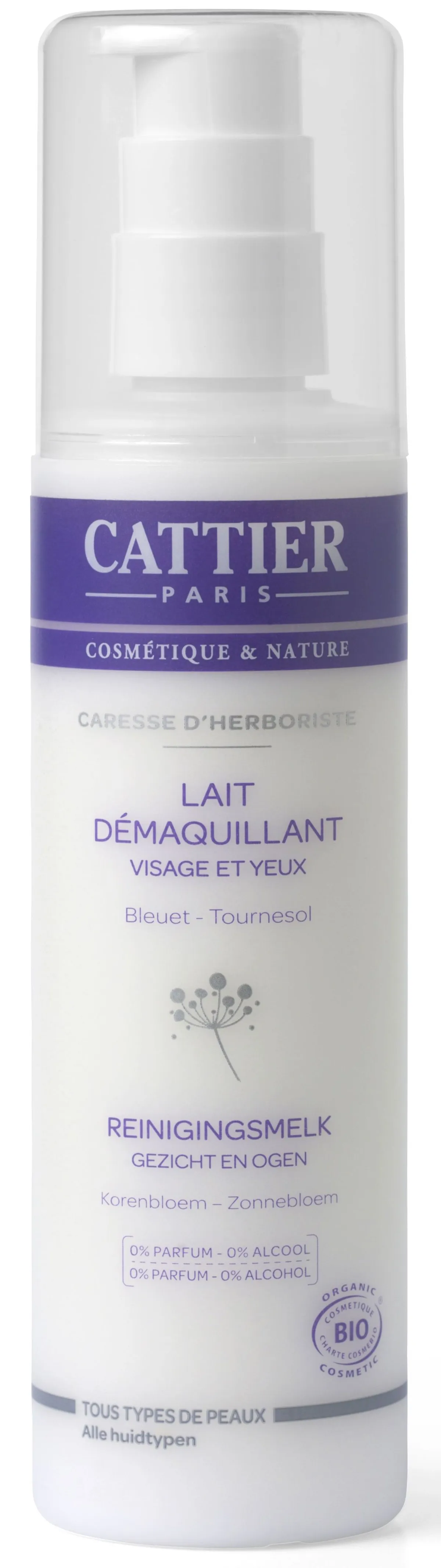 Cattier Caresse d'Herboriste Lait Démaquillant 200ml