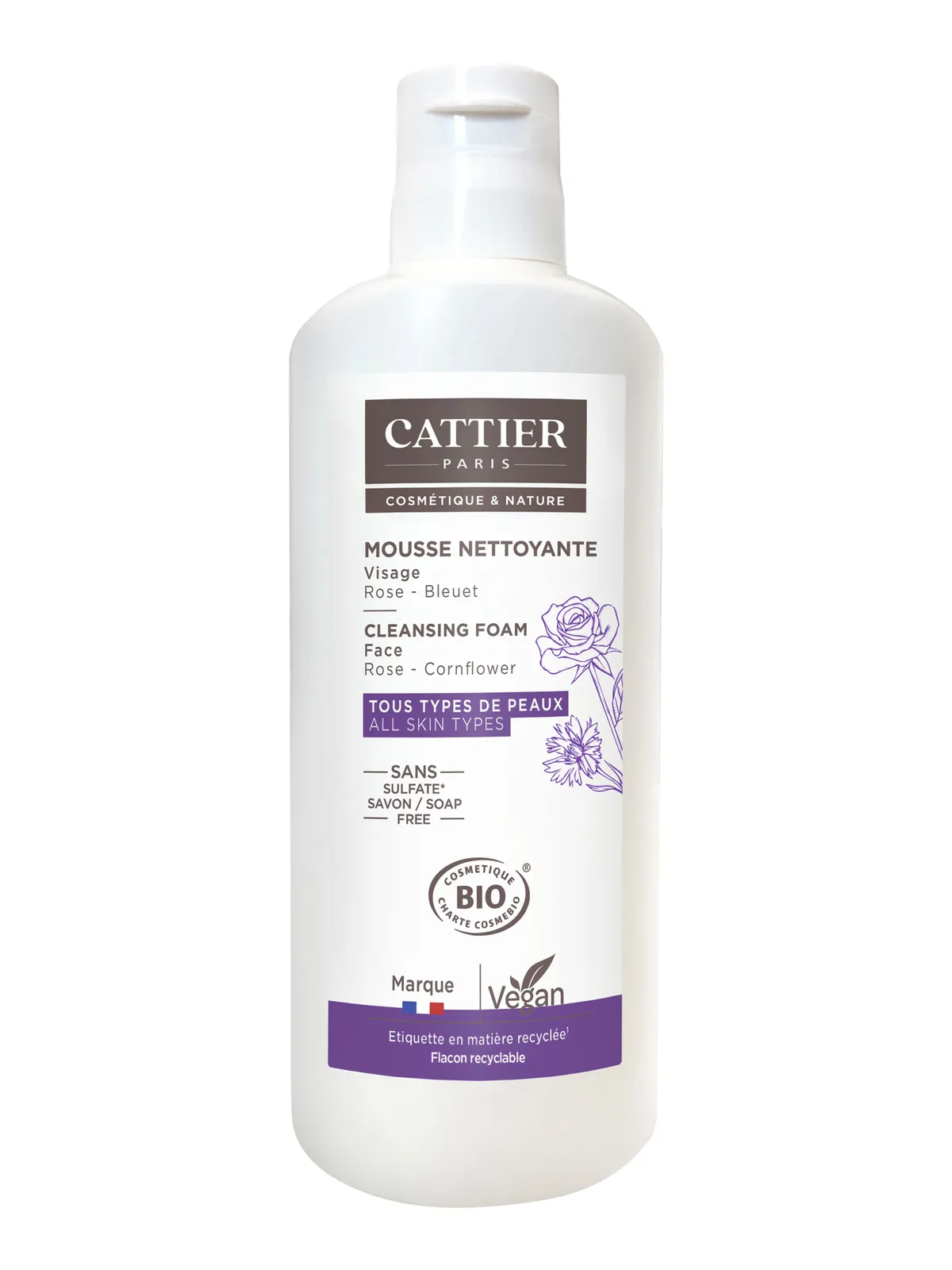 Cattier Nuage Céleste Mousse Nettoyante Visage 150ml