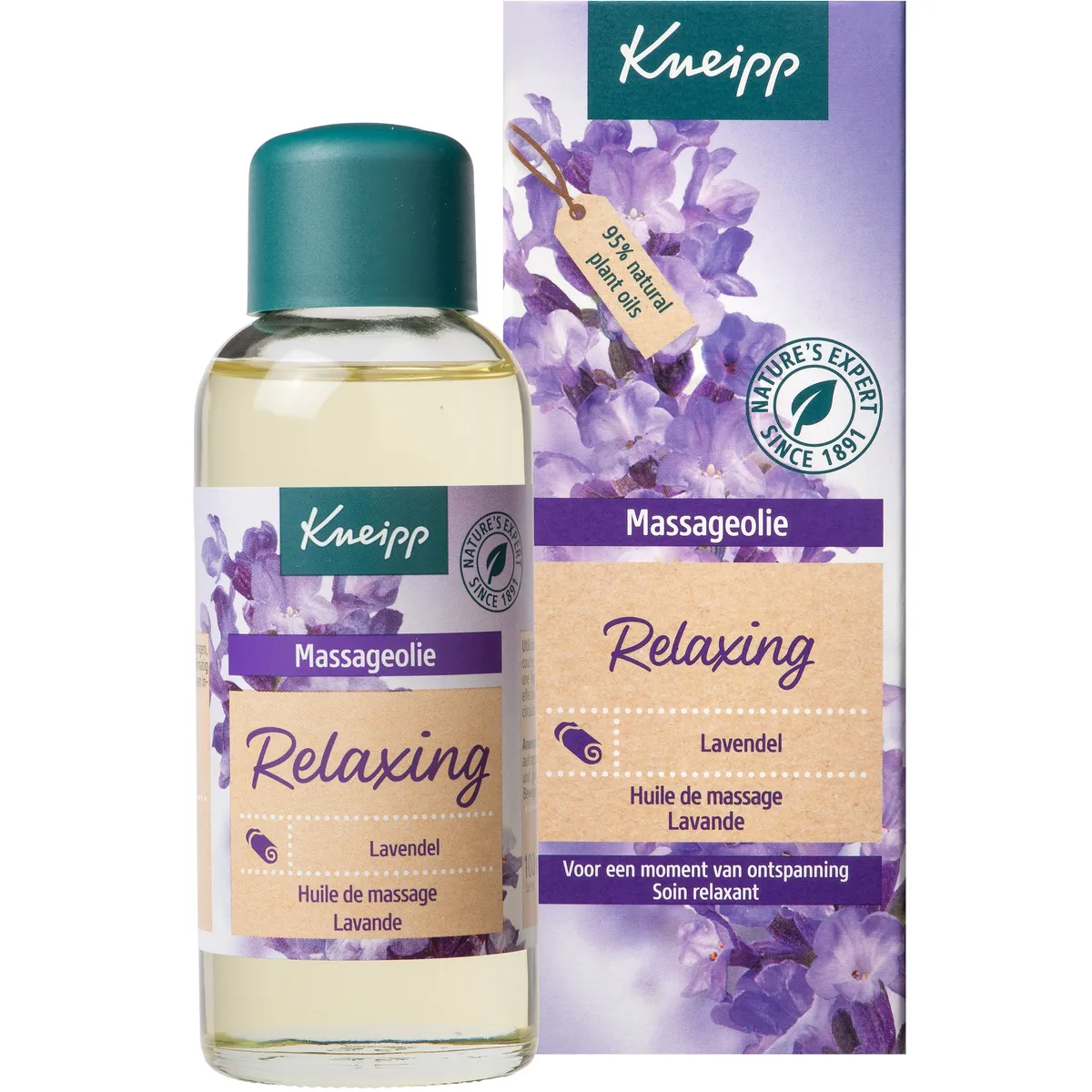 Kneipp Huile Massage Pure Détente Lavande 100ml