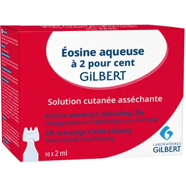 Gilbert Eosin Waterige Oplossing 2% Steriele Unidosis 10x2 ml