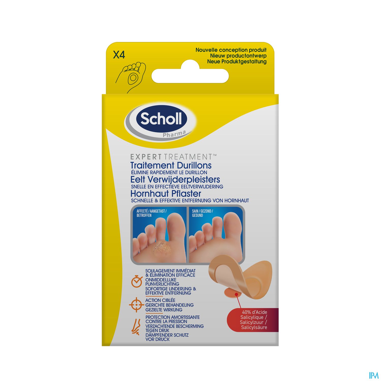 Scholl Durillons Behandeling 4 Pleisters - Scholl