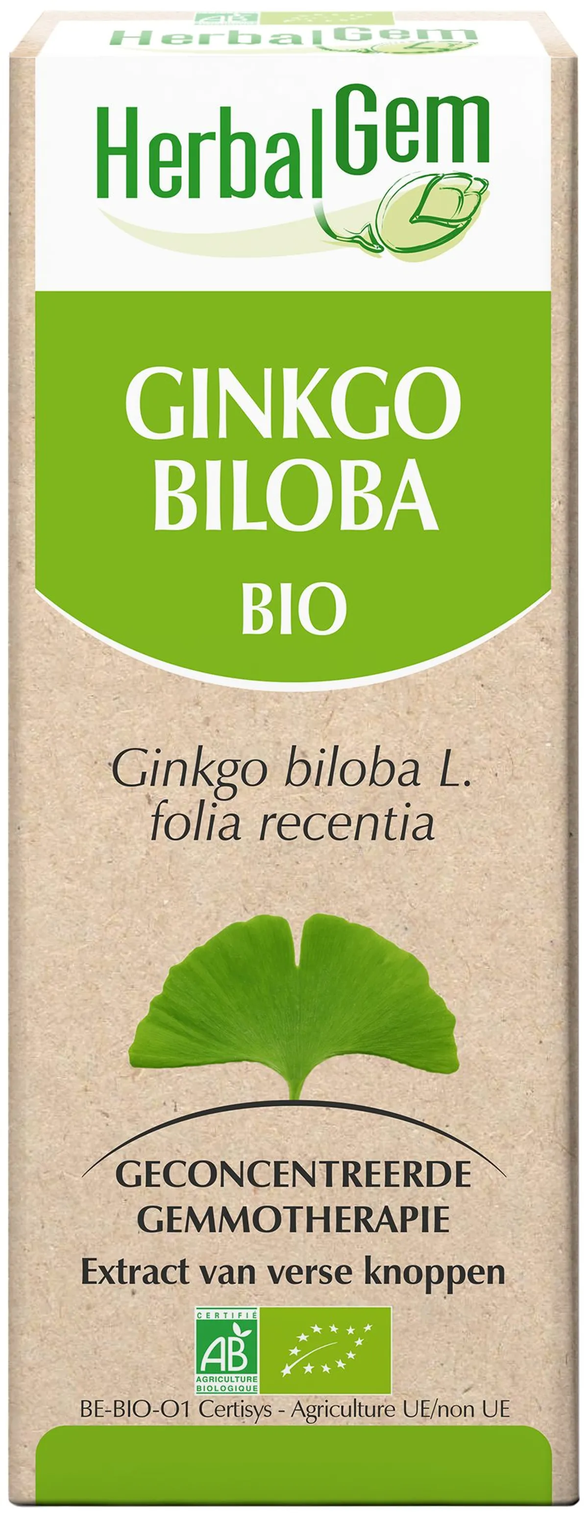 Herbalgem Ginkgo Moedertinctuur (MT) 50ml