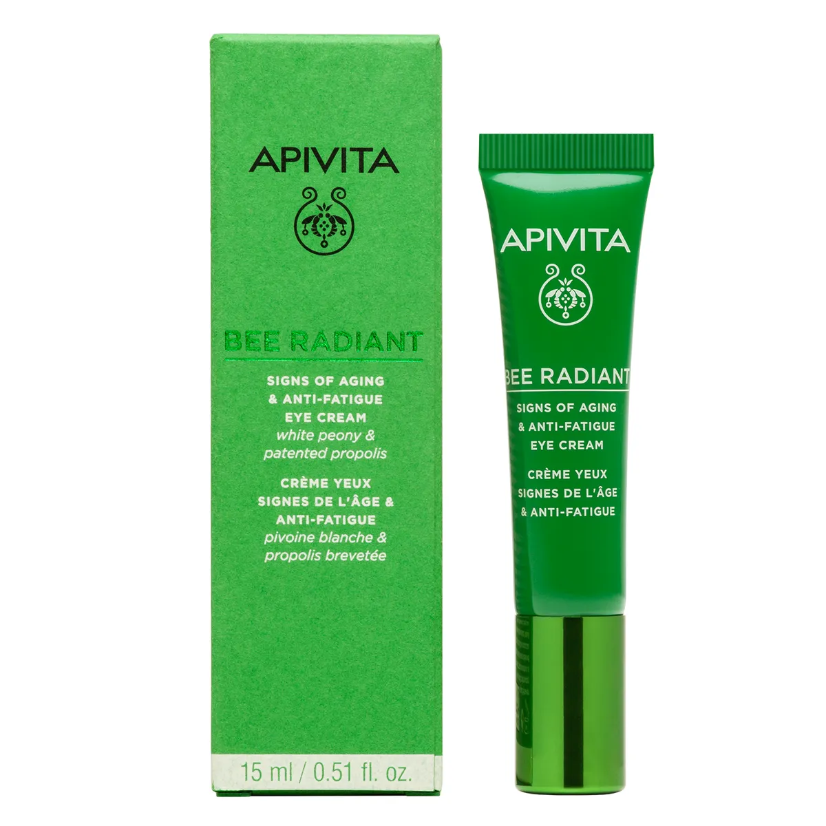 Apivita Bee Radiant Soin Yeux à la Pivoine 15 ml
