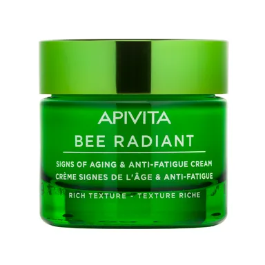 Apivita Bee Radiant Crème Tekenen van Veroudering & Anti-Vermoeidheid Rijke Textuur 50 ml