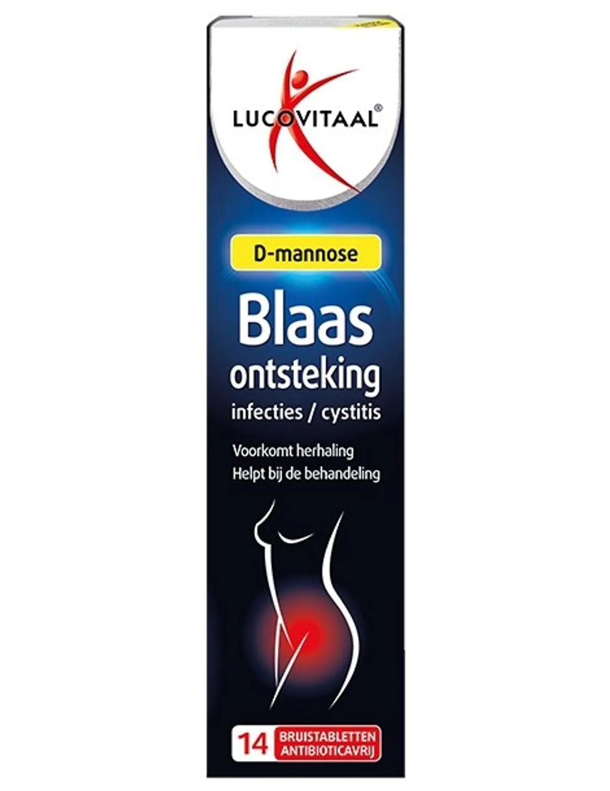 Lucovitaal D-mannose Blaas Ontsteking Infecties / Cystitis 14 Bruistabletten