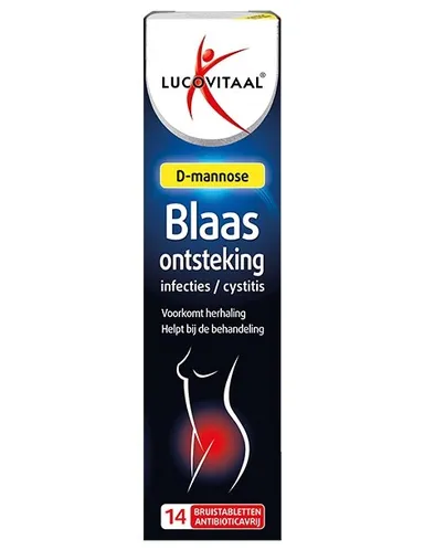 Lucovitaal D-mannose Blaas Ontsteking Infecties / Cystitis 14 Bruistabletten