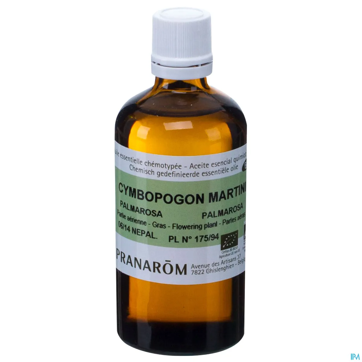 Pranarôm Palmarosa Huile Essentielle 100ml