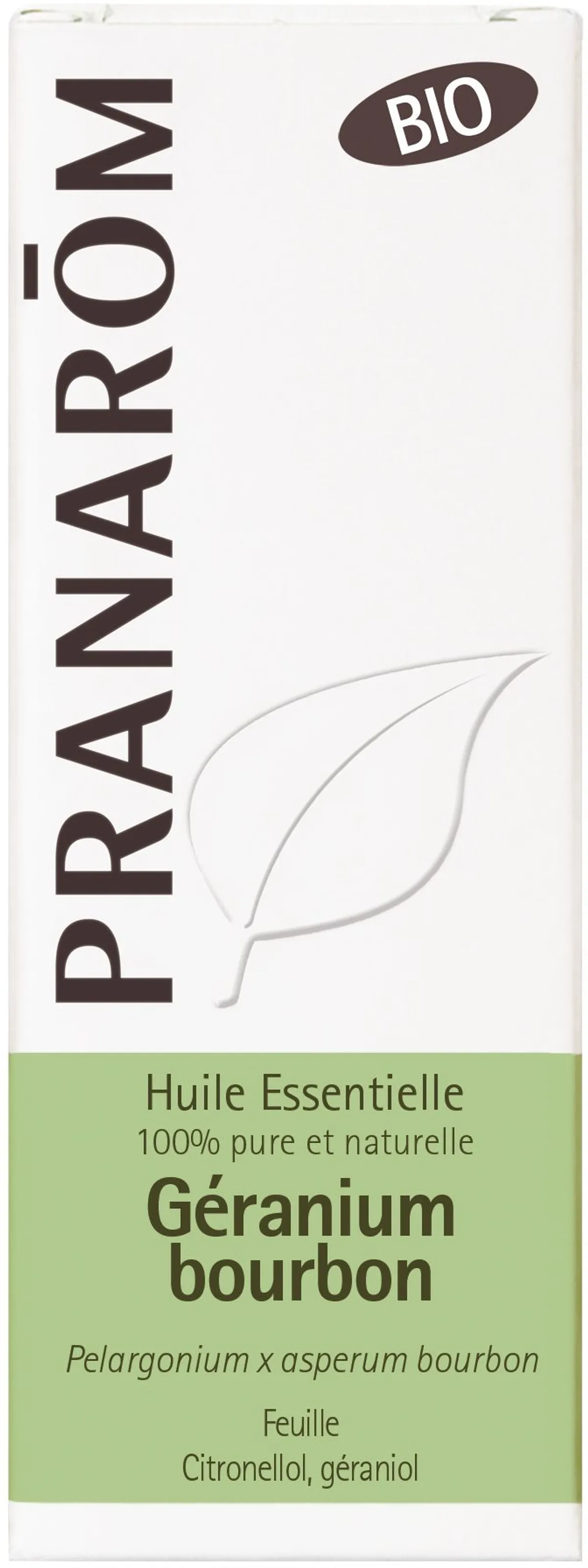 Pranarôm Géranium Bourbon Huile Essentielle Bio 10ml
