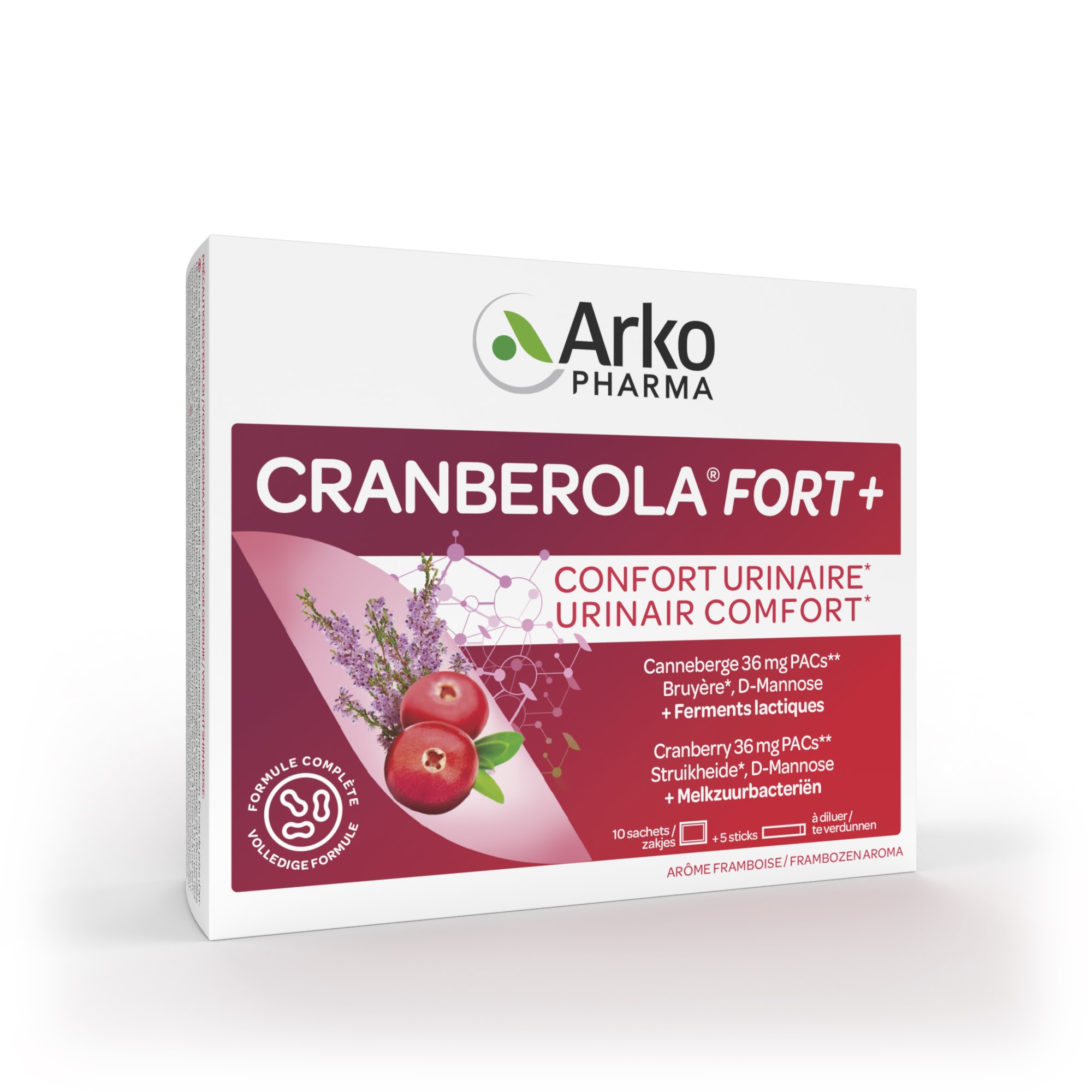Cranberola Fort+ Urinecomfort 10 Zakjes - Arkopharma