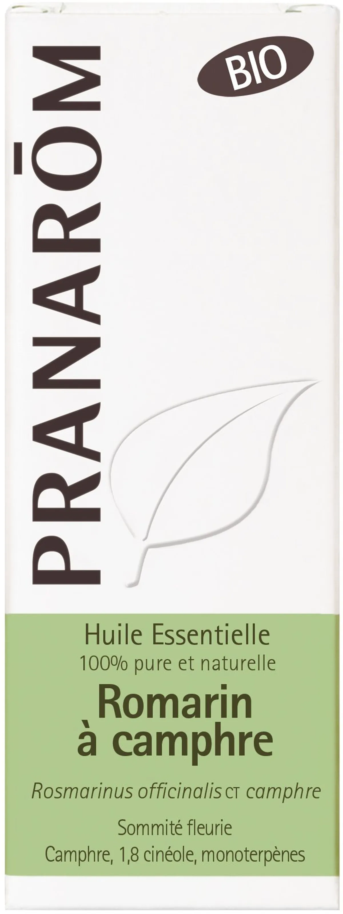 Pranarôm Romarin à Camphre Huile Essentielle Bio 10ml