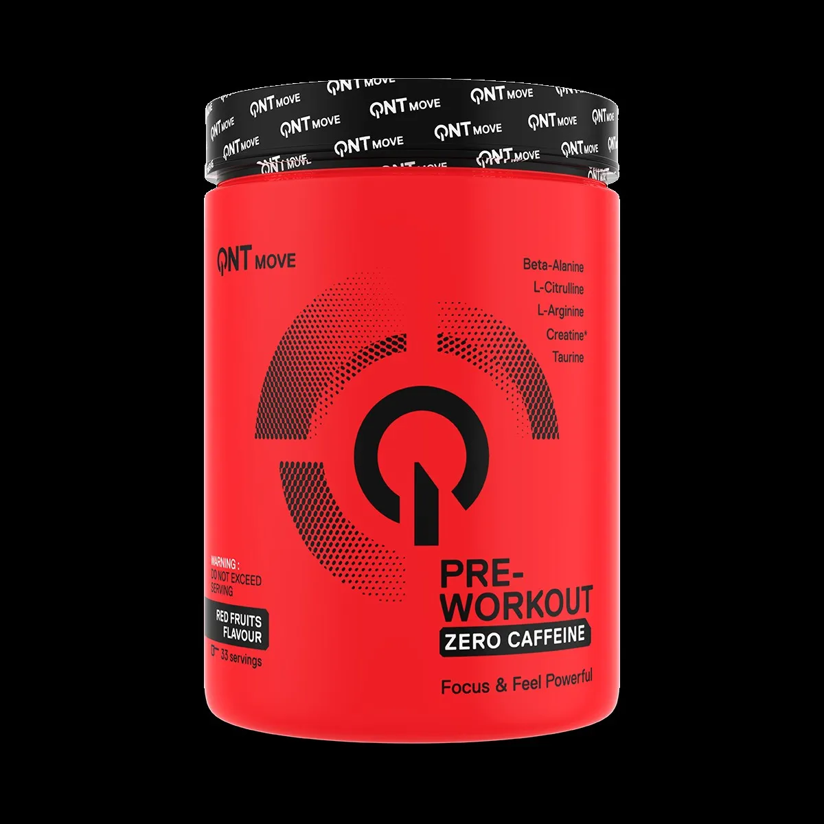QNT Move Pre-Workout Zero Caffeine Fruits Rouges 300g