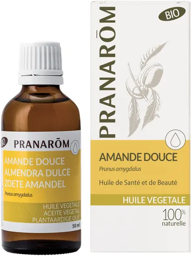 Pranarôm Amande Douce Huile Végétale Bio 50ml