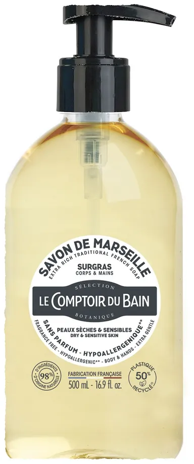 Le Comptoir du Bain Overvette Vloeibare Marseillezeep 500ml