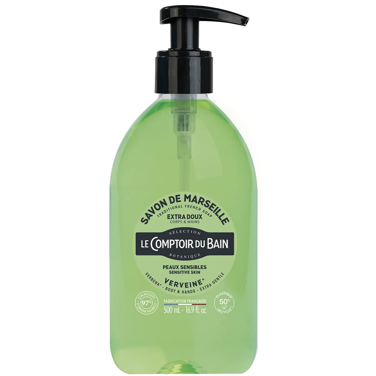 Le Comptoir du Bain Vloeibare Marseillezeep IJzerkruid 500ml