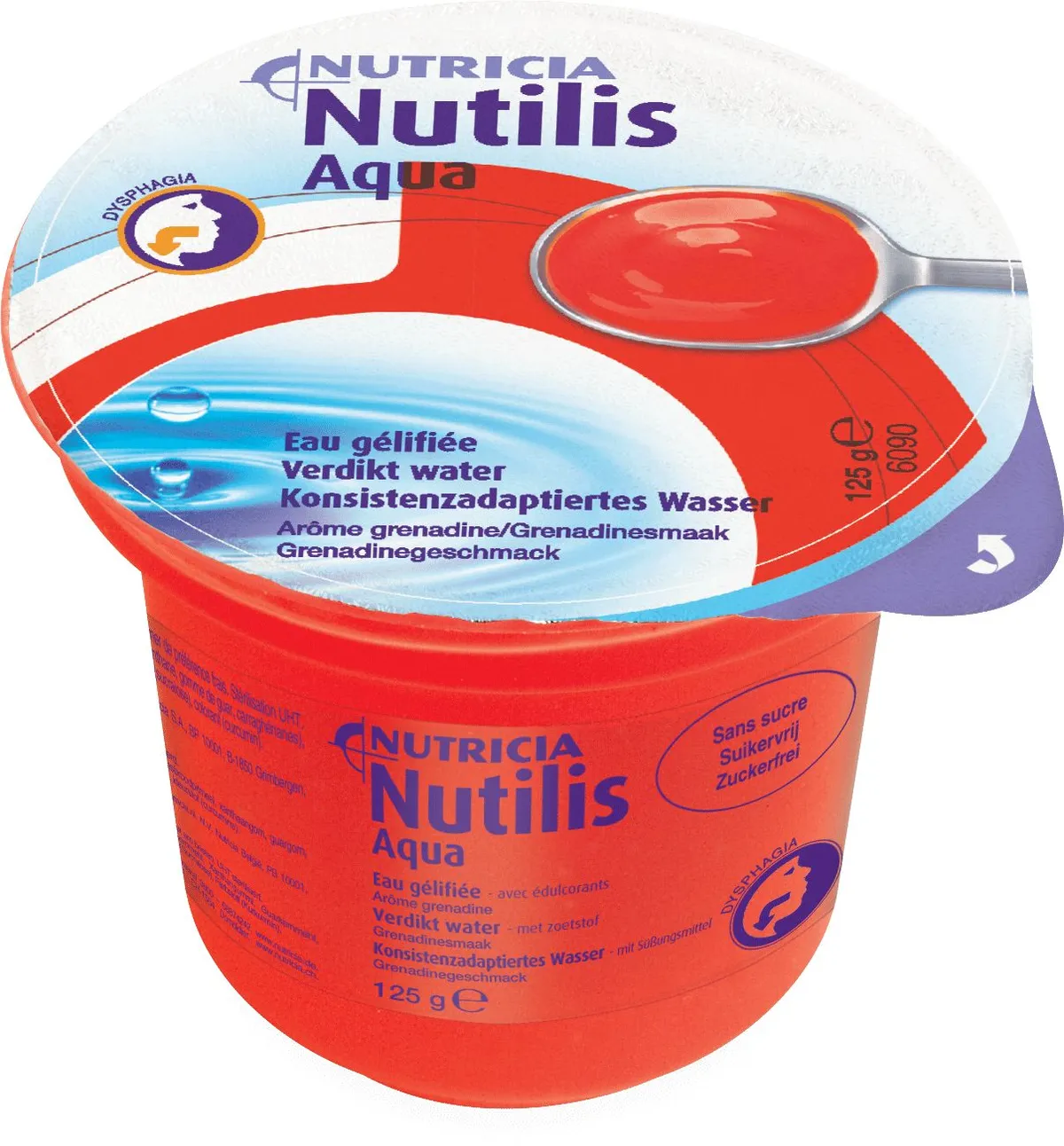 Nutilis Aqua Eau Gélifiée Grenadine 12x125g