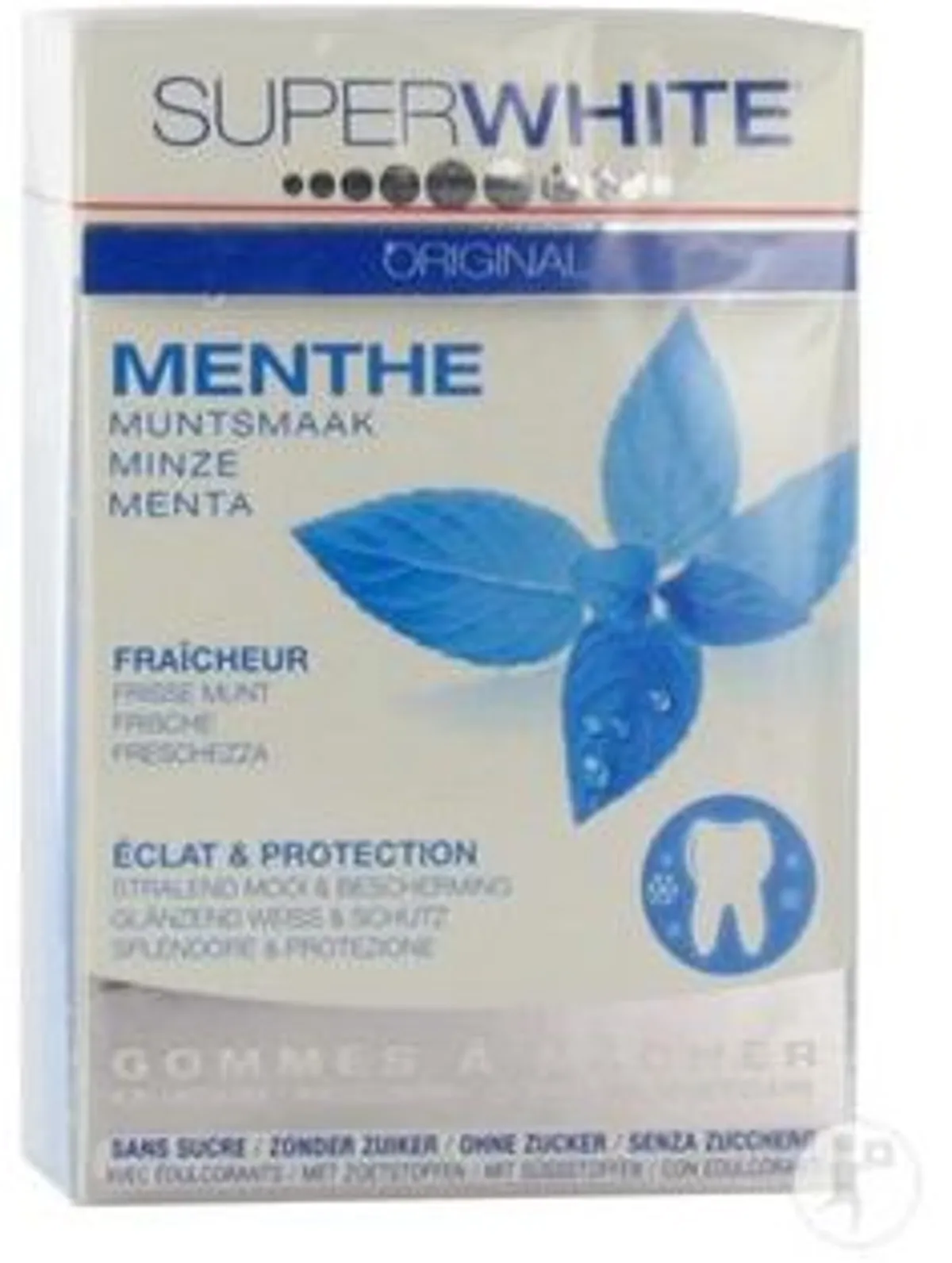 uperwhite 20 Gommes à Mâcher Classic Sans Sucre