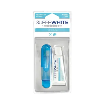 Superwhite Reisset Tandpasta en Tandenborstel
