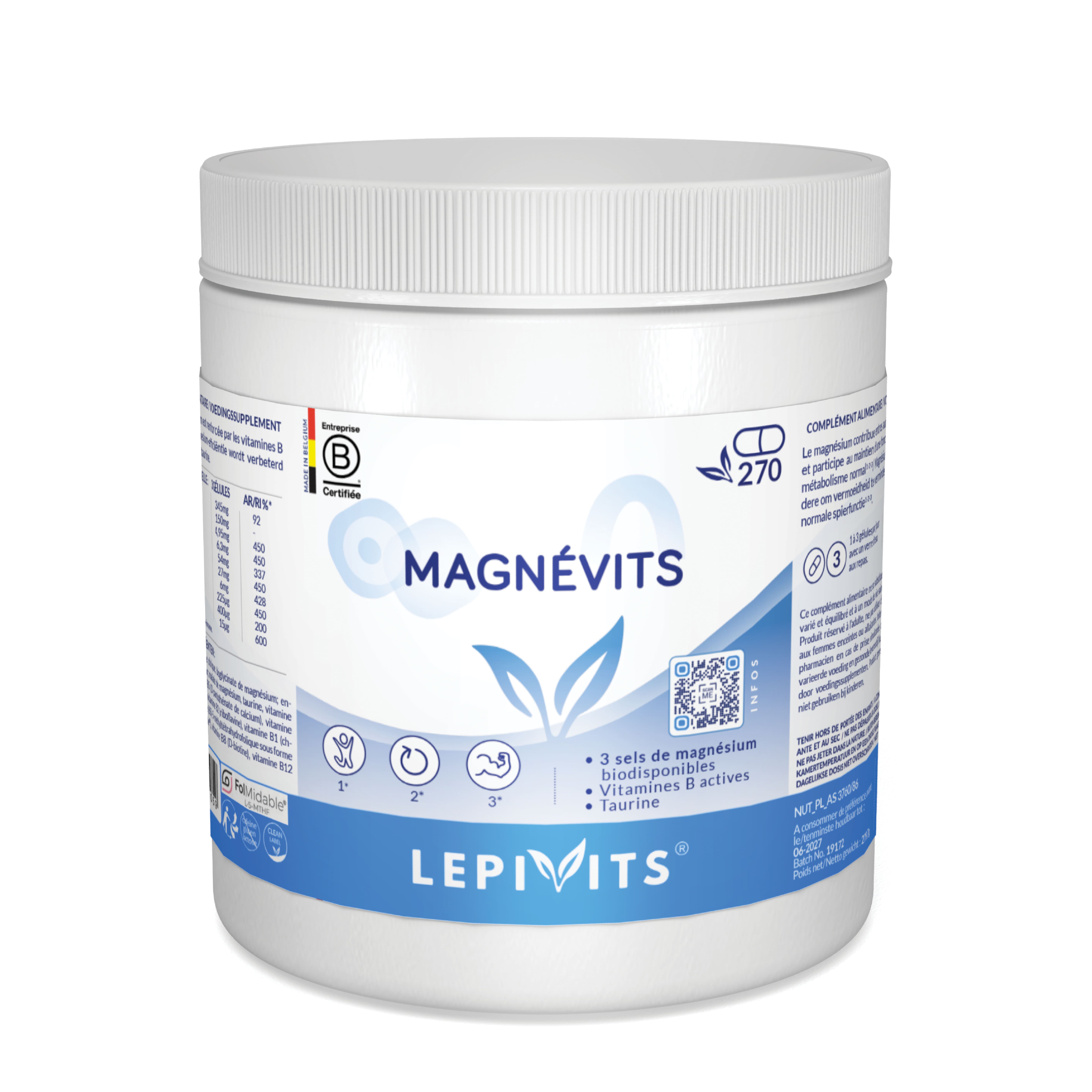 Lepivits Magnevits 270 Capsules - Lepivits