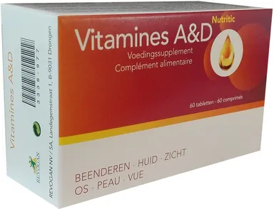 Vitamines A&D Nutritic 60 Comprimés
