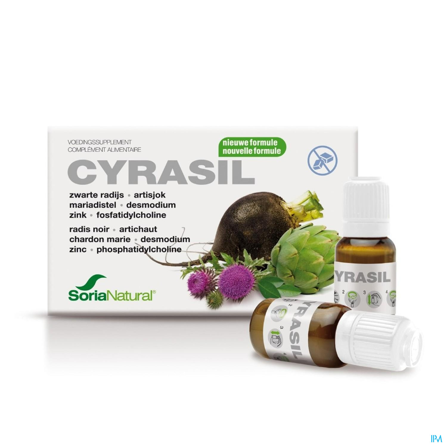 Soria Natural Cyrasil Ampullen 15x10 ml - Soria Natural