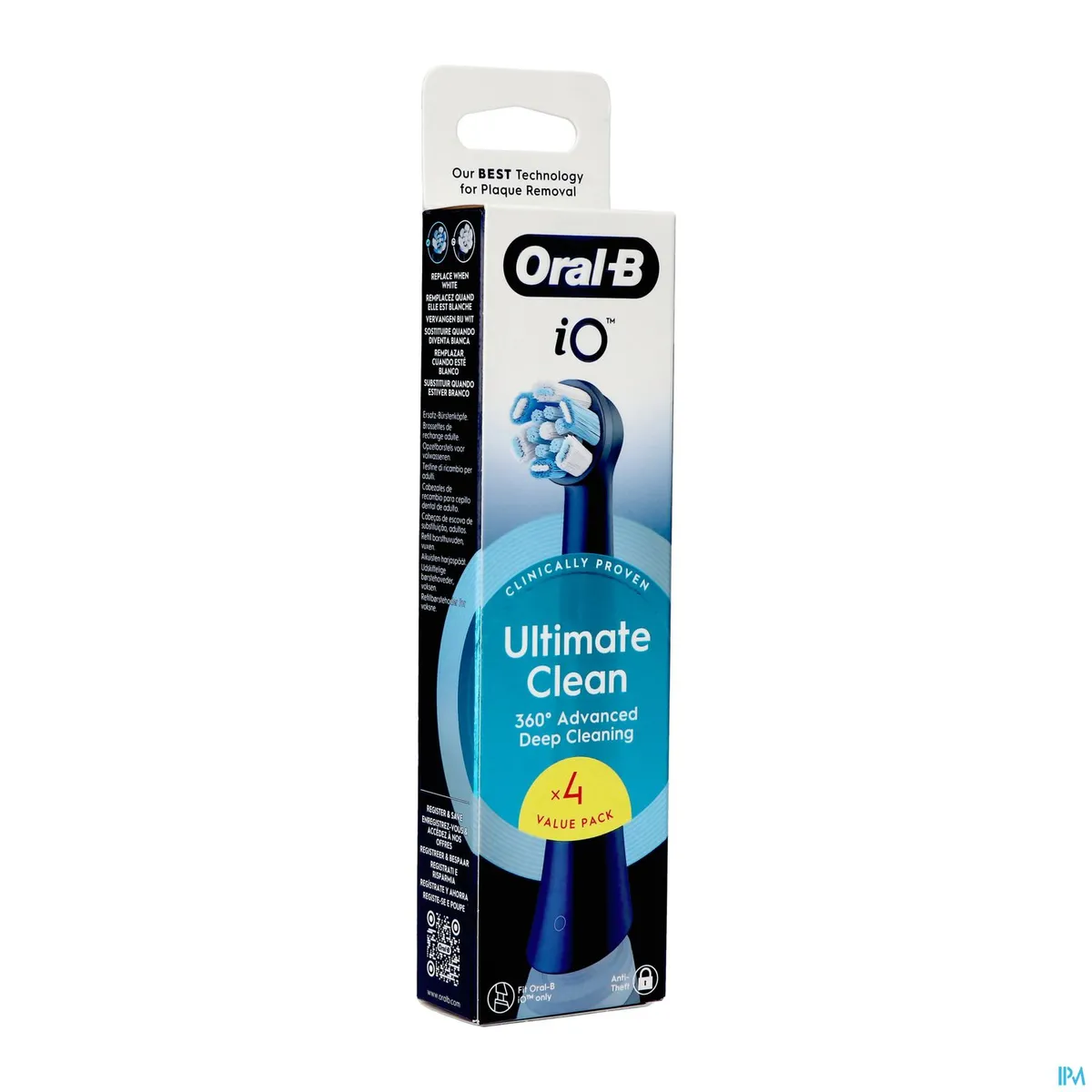 Oral-B iO Ultimate Clean Black 4 Opzetborstels