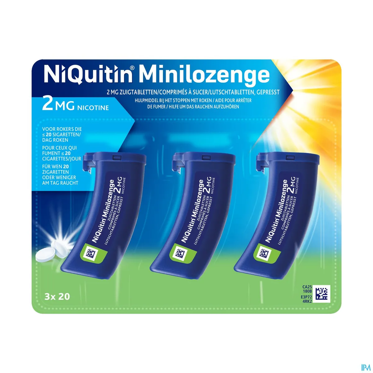 NiQuitin 2 mg Minilozenge 60 zuigtabletten