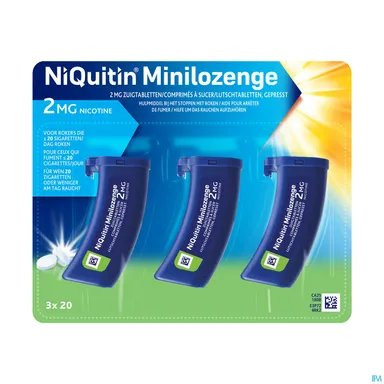 NiQuitin 2 mg Minilozenge 60 zuigtabletten