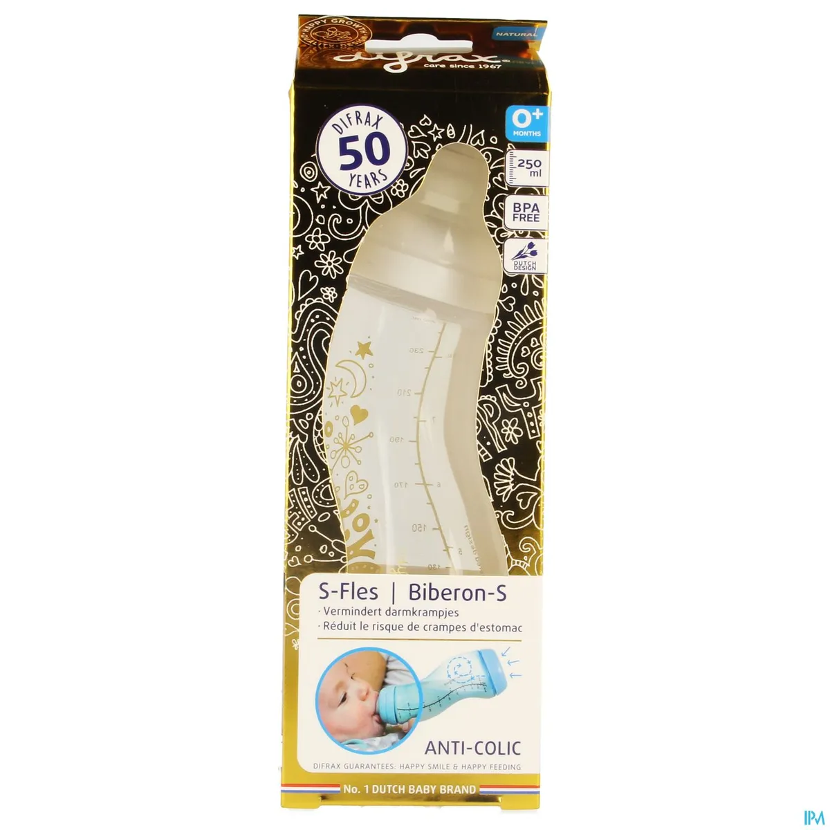 Difrax S-fles Natural Gold 250ml