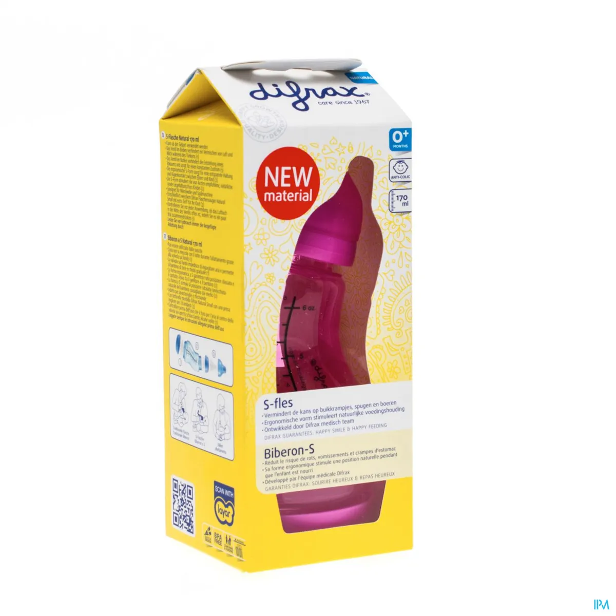 Difrax S-fles Natural Girl 170ml